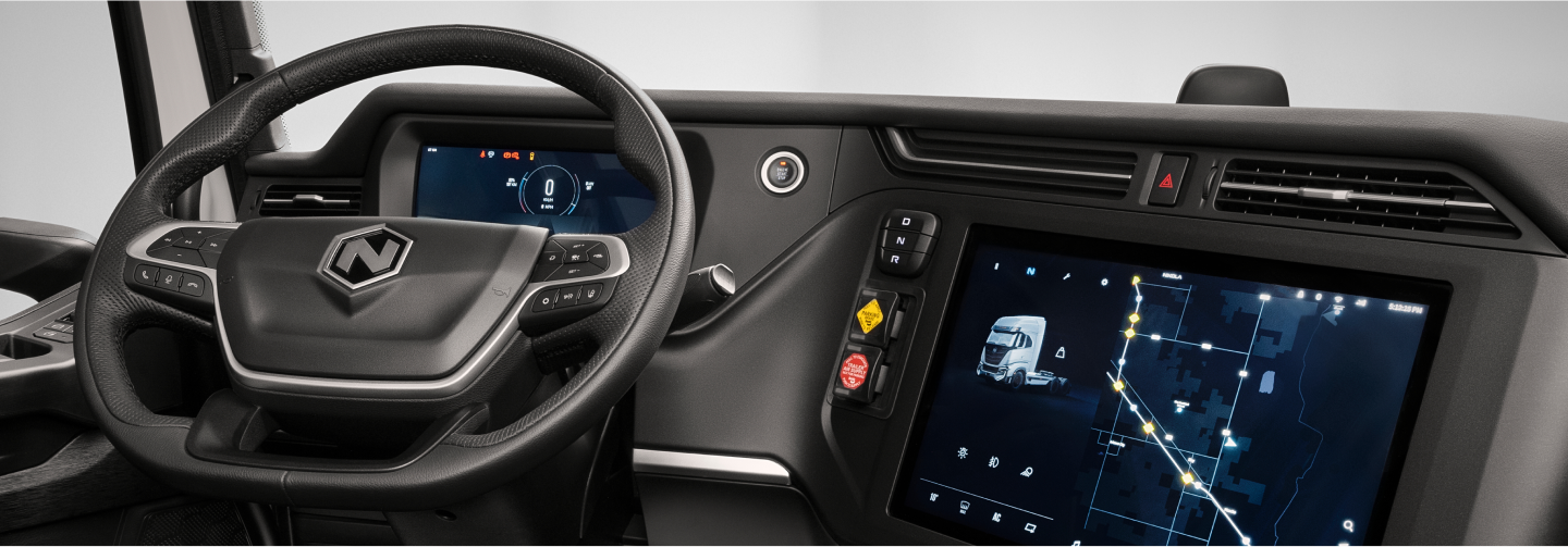 Nikola TRE BEV interior console