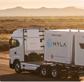 Nikola HYLA truck on the road