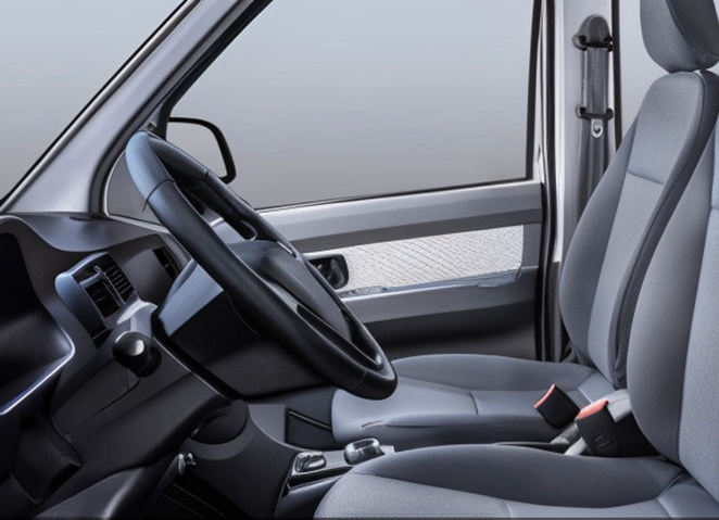 Cab of Mullen One truck