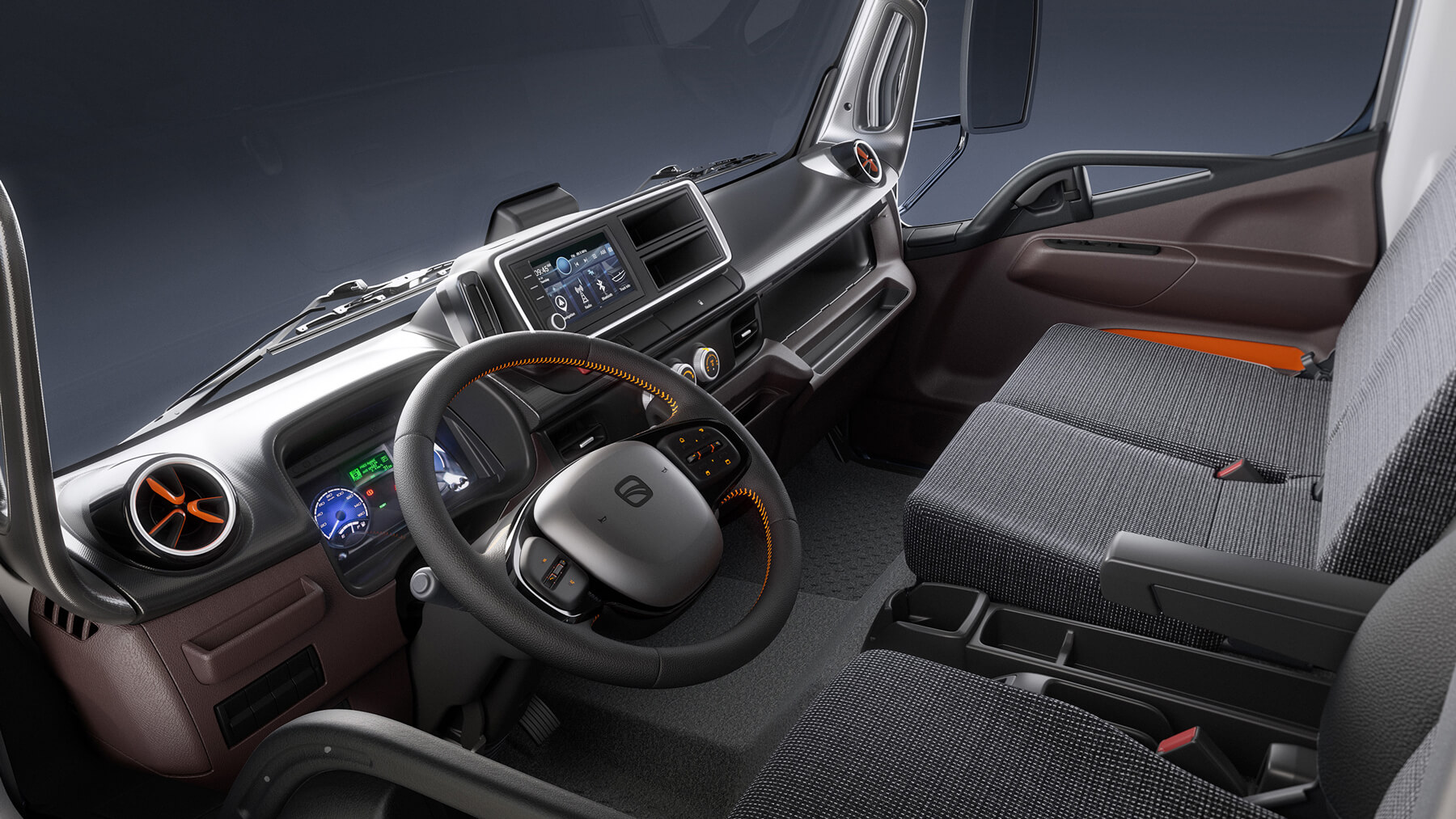 Interior cockpit with digital cluster